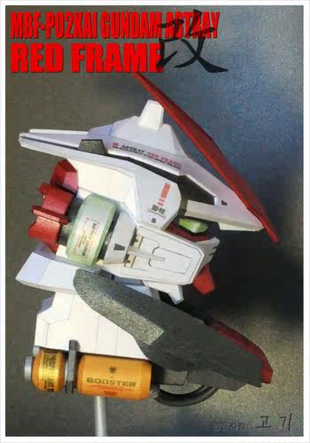 K纸魂 红色异端高达头像纸模型DIY 进口纸质免划线免切割 - 图2