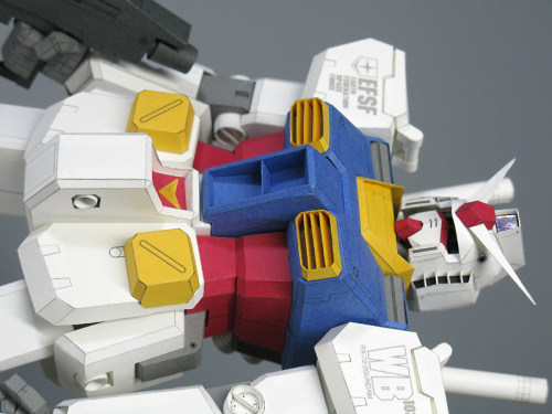 K纸魂[JUNE]RX78-2  KA 版 高达纸模型 全进口珠光纸打印 - 图1