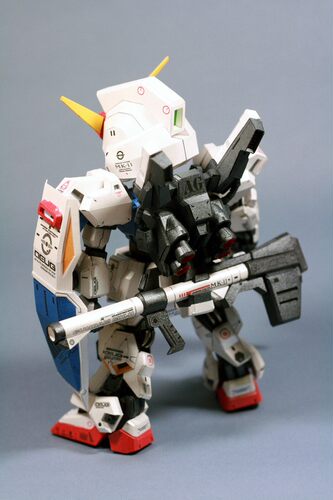 K纸魂 SD RX-178 MK II  高达纸模型 免划折线免切割 - 图1