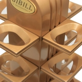 Newbee Custom Rotating Pipe Rack 12 Высокая высокая высокая версия для настоящей древесной коллекции