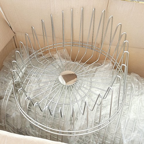 意大利同款304不锈钢碗架厨房台面沥水收纳架圆形餐具置物架家用 - 图1