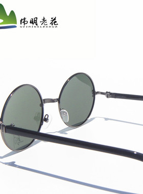 时尚黑色个性风复古圆框偏光镜