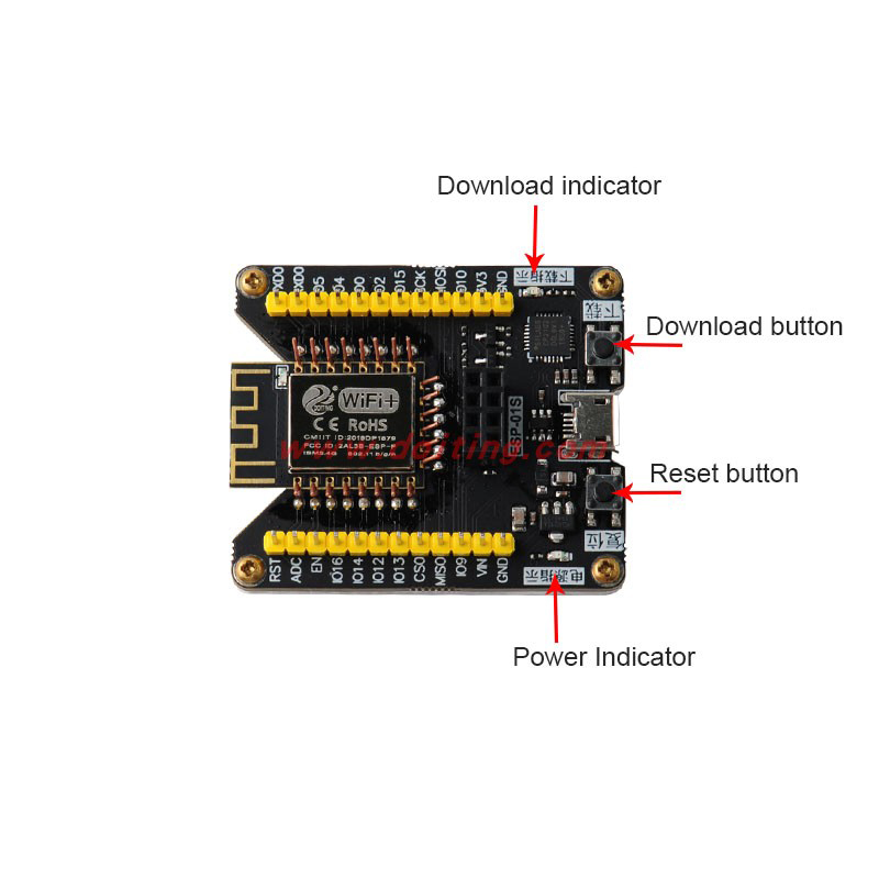 ESP8266下载调试器支持 ESP-F/F1/12F/12E/07/07S/01/01S/等模组