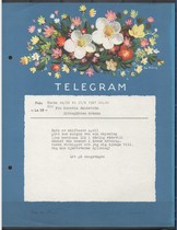 Swedish electric paper 1961 painting touts flower arrangement flowers to decorate the apple flowers 