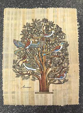 埃及莎草纸埃及莎草纸画埃及草纸画23*18厘米
