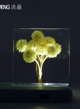 亚克力手工永生花个性化植物标本