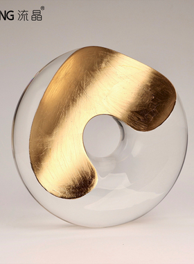 NEWKNG流晶样板间玄关轻奢雕塑