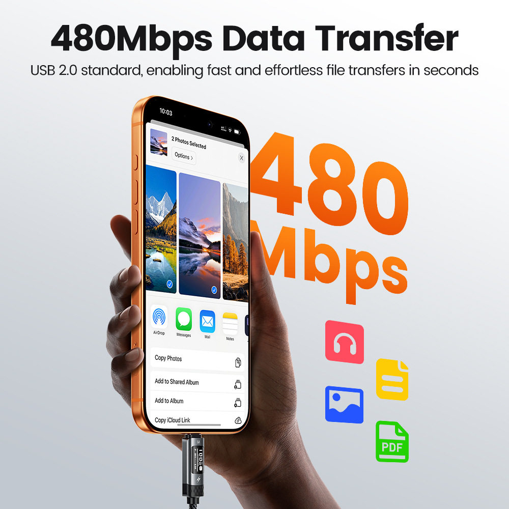 oled点阵数显功率100W双头type-c编织数据线手机平板电脑数码设备USB快充线,淘宝优惠券,粉丝福利购,淘宝优惠卷