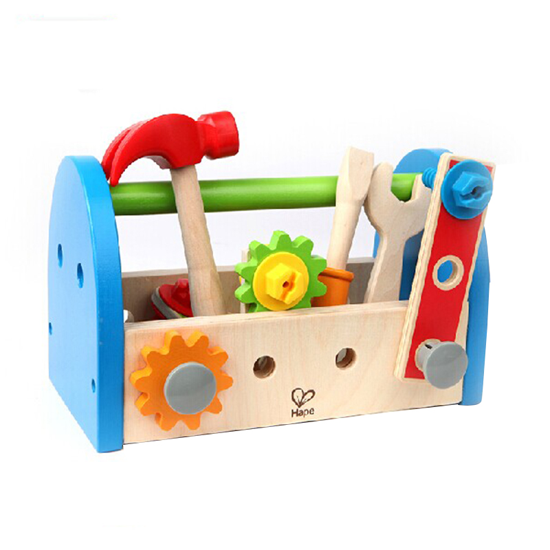 Hape我的第一个工具盒儿童益智早教过家家游戏拆装组合玩具3-6岁 - 图1