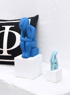 希腊思考者雕像摄影摆件现货s