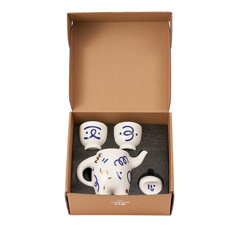 【官方授权】wekuku Brew Buddy茶壶茶杯咖啡杯套装礼盒下午茶具 - 图3