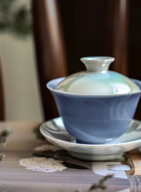 馥生六记客厅中国盖碗茶香氛蜡烛