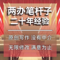 代写单位材料文章演讲稿发言稿工作总结述职报告公众号主持词代笔