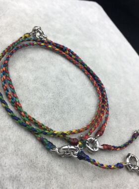 蚕丝蜡绳孙阳同款阿才同款五彩绳