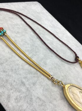 蜡线情侣礼物ins手工佛牌链子