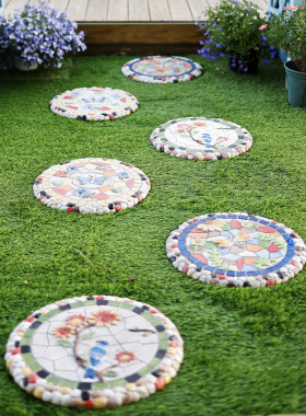 室外垫脚石庭院草坪装饰