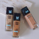 ພື້ນຖານຂອງແຫຼວ Maybelline fitme tanning ກັບປັ໊ມຄວາມກົດດັນ