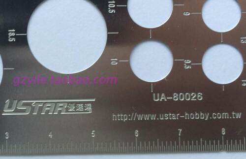 U-star UA-80026 优速达圆形刻线定规C TP7 精密蚀刻片刻线工具 - 图1