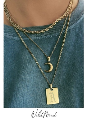 wildmood野生士多原创字母吊牌