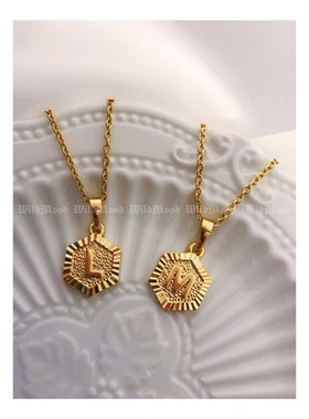 清货野生士多吊坠你的名字项链