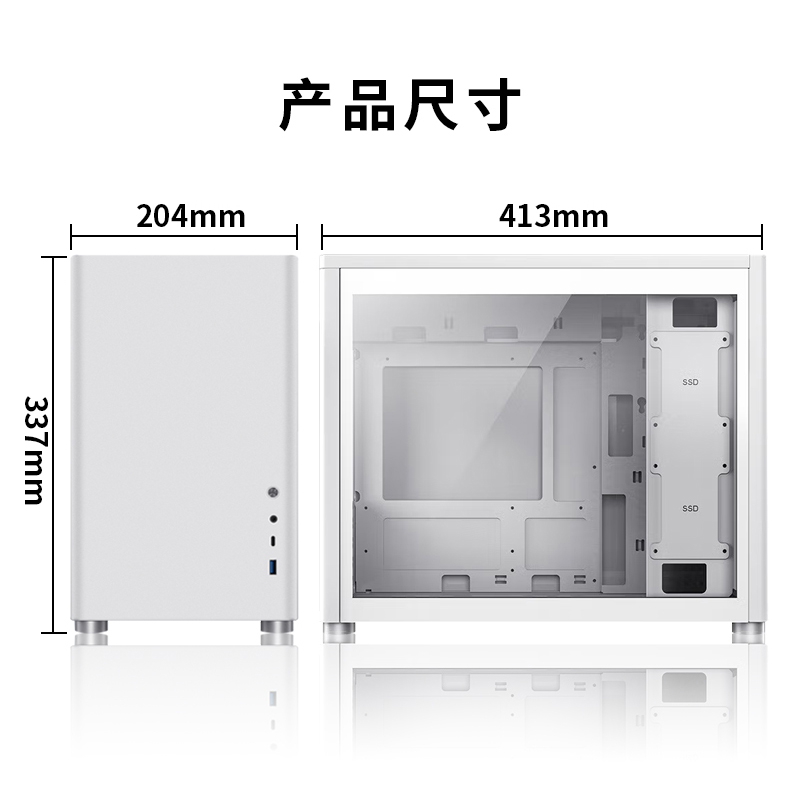 I5 13400 RTX4060Ti台式电脑主机水冷游戏台式小型迷你组装机高配 - 图2