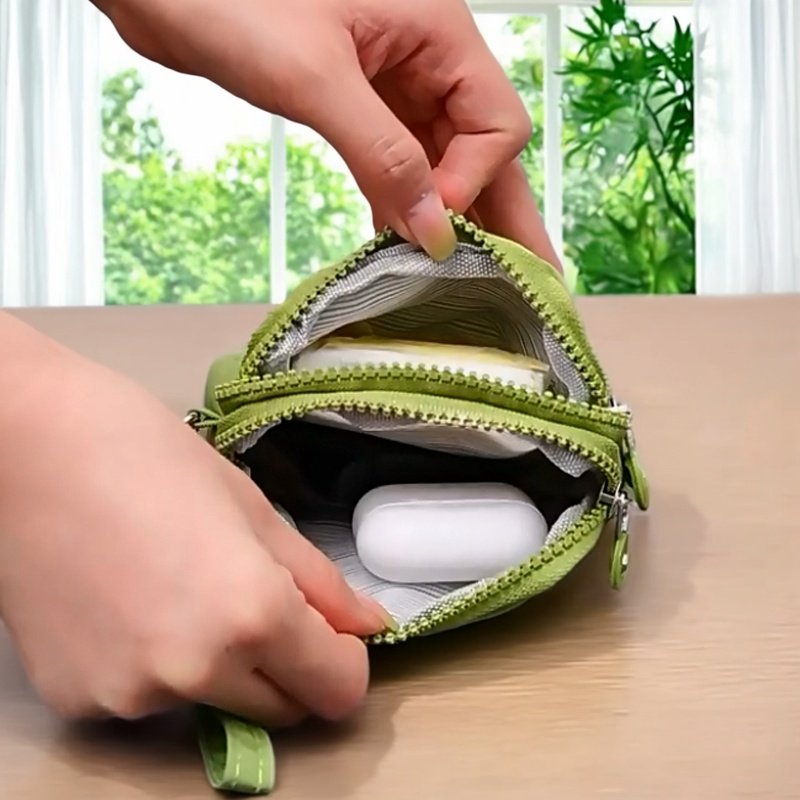 帆布小包女生多功能拉链零钱包简约迷你手拿包百搭时尚布艺手抓包,淘宝优惠券,粉丝福利购,淘宝优惠卷