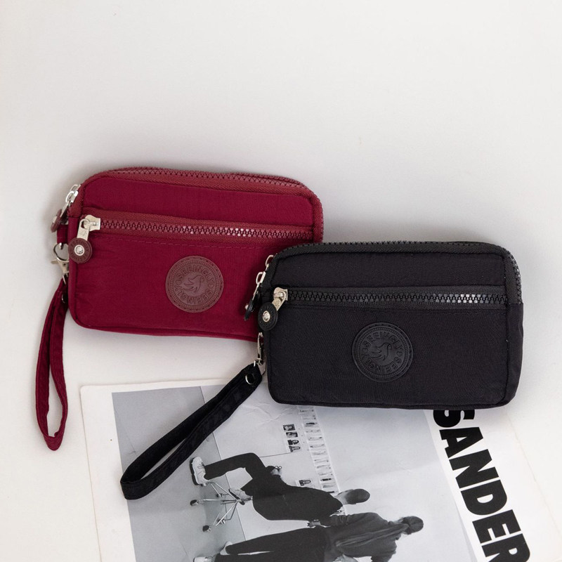 简约布艺多层拉链小包包女士多功能零钱包休闲百搭帆布时尚手拿包,淘宝优惠券,粉丝福利购,淘宝优惠卷