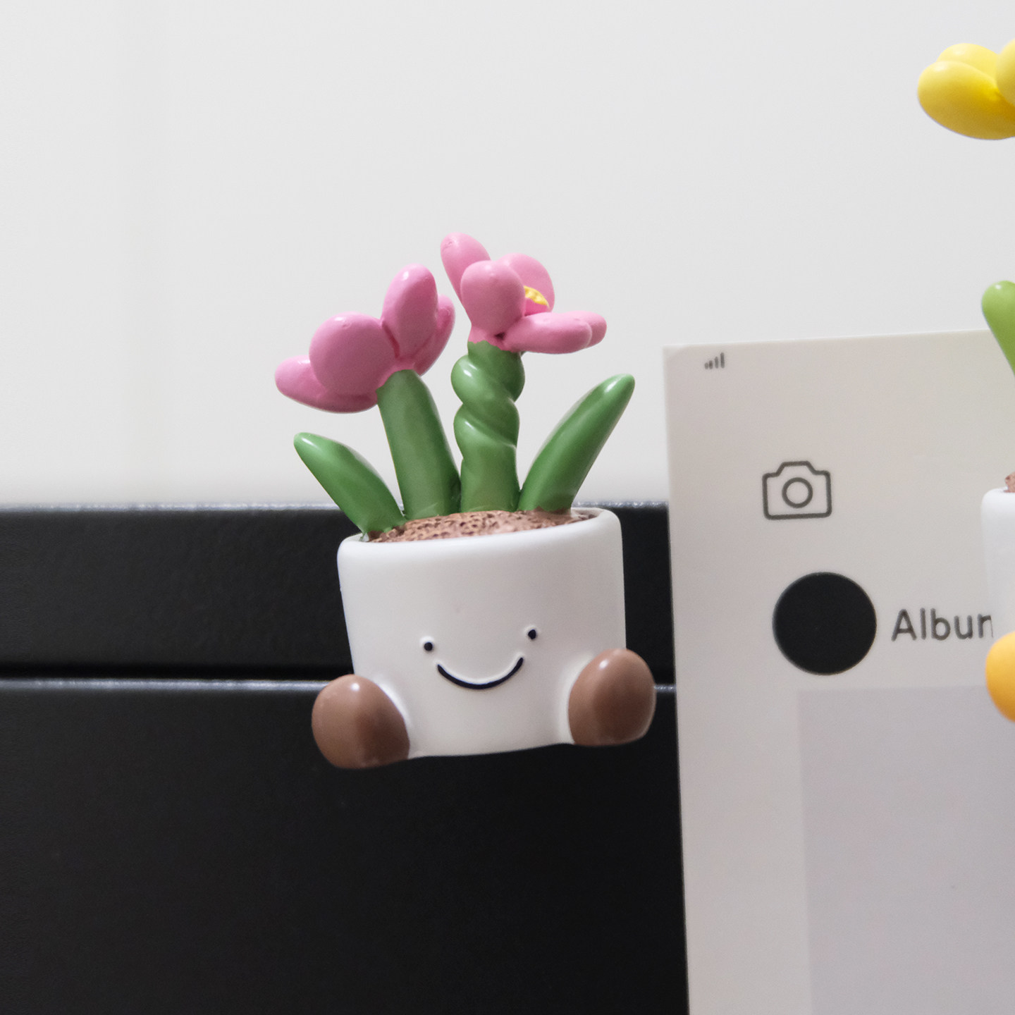 韩国可爱花朵盆栽冰箱贴磁贴2026新款创意洞洞板装饰展示磁吸摆件,淘宝优惠券,粉丝福利购,淘宝优惠卷