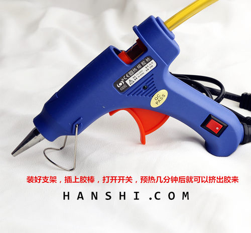 带开关热熔胶枪弹力线qq线双面胶热融胶棒7mm手工diy发饰工具套装 - 图3