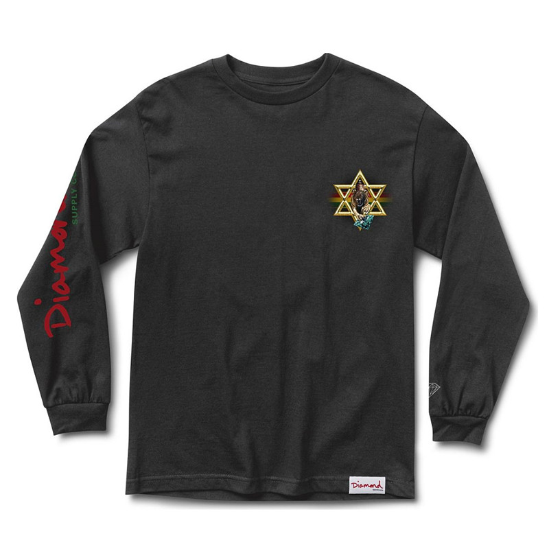 美国潮牌雄狮钻石六芒星长袖t恤 MUDstoreT恤