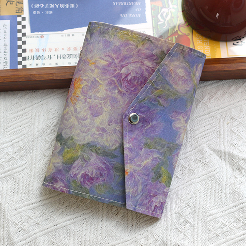 原创梦幻紫花A5A6A7布艺本子活页手帐本记事日记日程礼物集章随身,淘宝优惠券,粉丝福利购,淘宝优惠卷