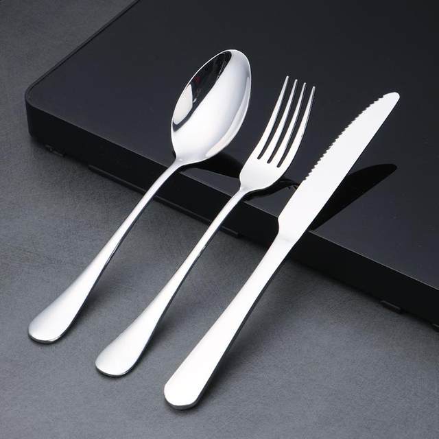Food grade commercial 304 stainless steel spoon western food spoon