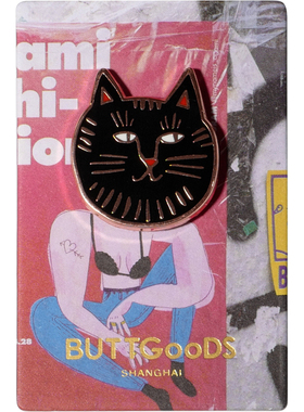 原创设计buttgoods文艺卡通胸针