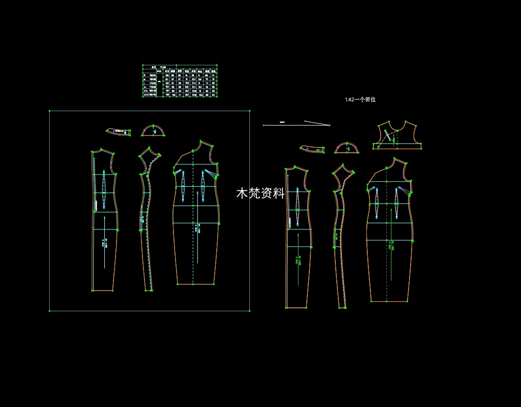 新中式旗袍ET纸样服装纸样prj文件非纸质各种款式旗袍大货图纸 - 图2