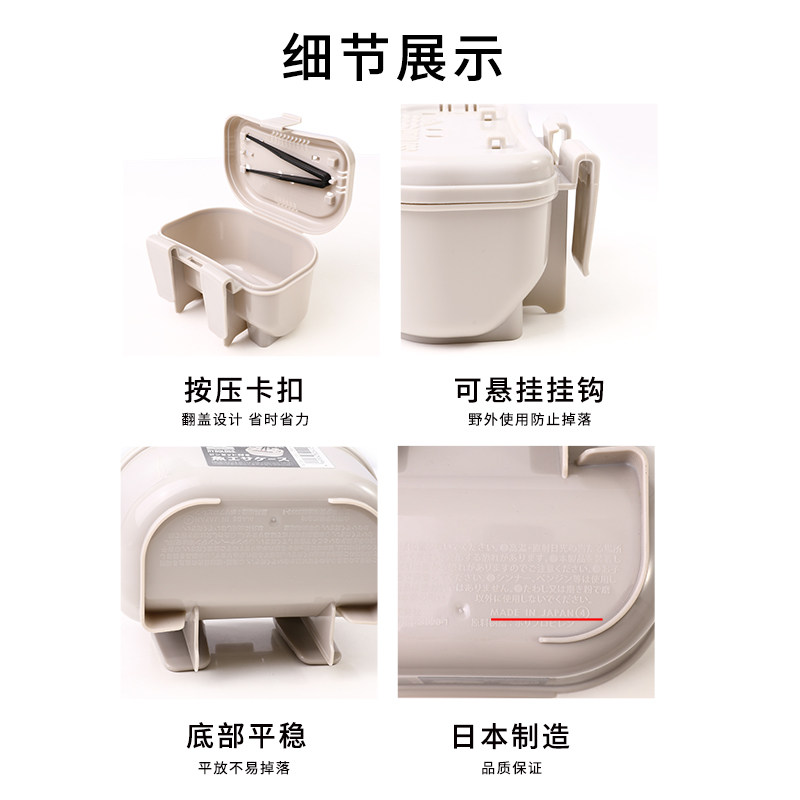 日本进口钓鱼饵料盒便携挂腰矶钓饵盒溪钓拉耳盒小渔钩具收纳盒子,淘宝优惠券,粉丝福利购,淘宝优惠卷