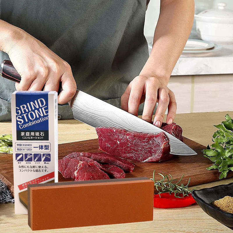 日本进口磨刀石双面油石家用菜刀磨刀器棒粗细120/240目精磨砥石,淘宝优惠券,粉丝福利购,淘宝优惠卷
