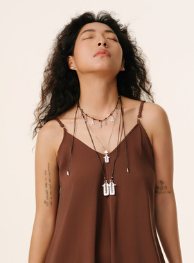 GLYPHS夏季轻奢高级感项链毛衣链