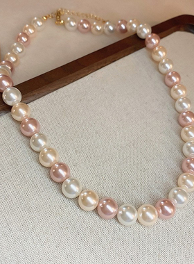 Fever同款珍珠项链轻奢小众2024新款法式choker夸张锁骨颈链