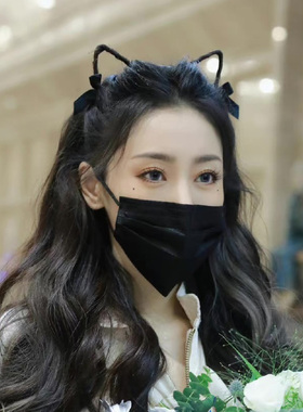网红张天爱蝴蝶结猫耳朵发箍