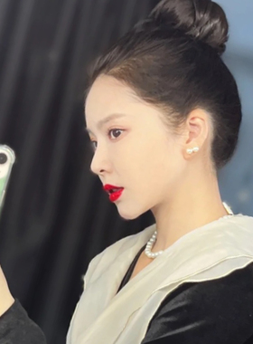 王灿韩国大珍珠项链百搭项饰