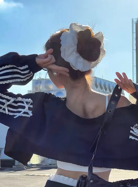 蕾丝花边发圈白色发绳