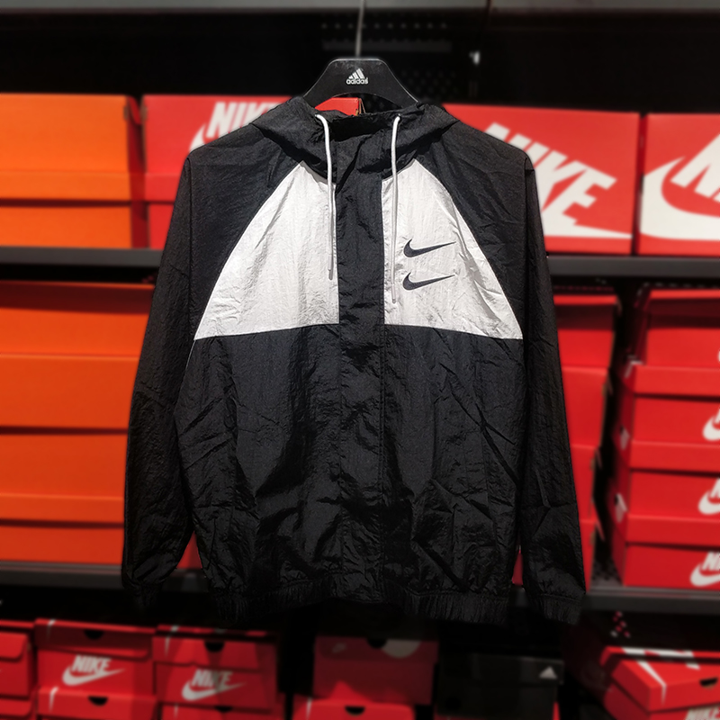 Nike耐克外套男拼接双钩连帽休闲运动服防风衣夹克正品DD1089-011-图1