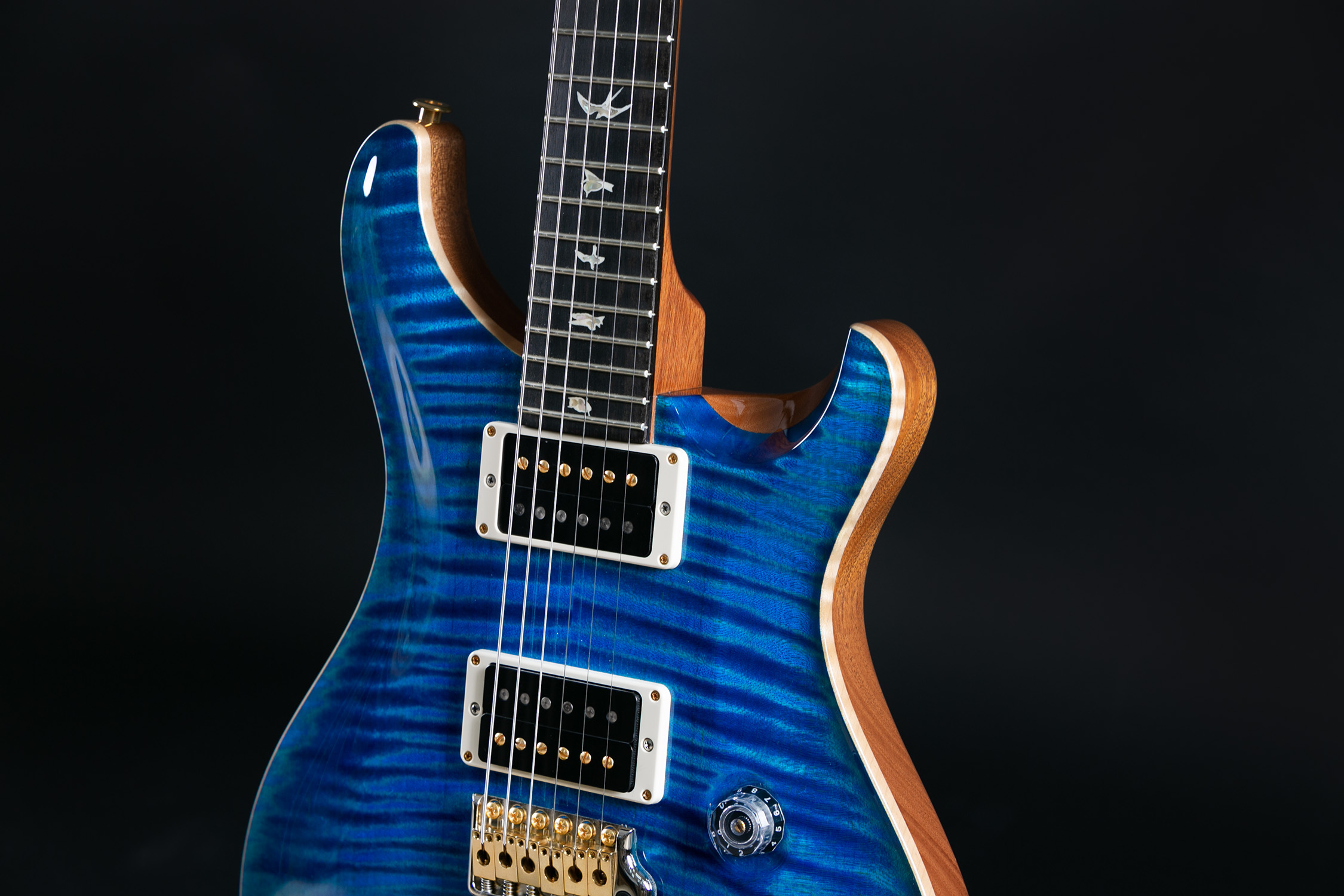 PRS CUSTOM24 10TOP Aquamarine美产电吉他【多利乐器】现货 - 图2