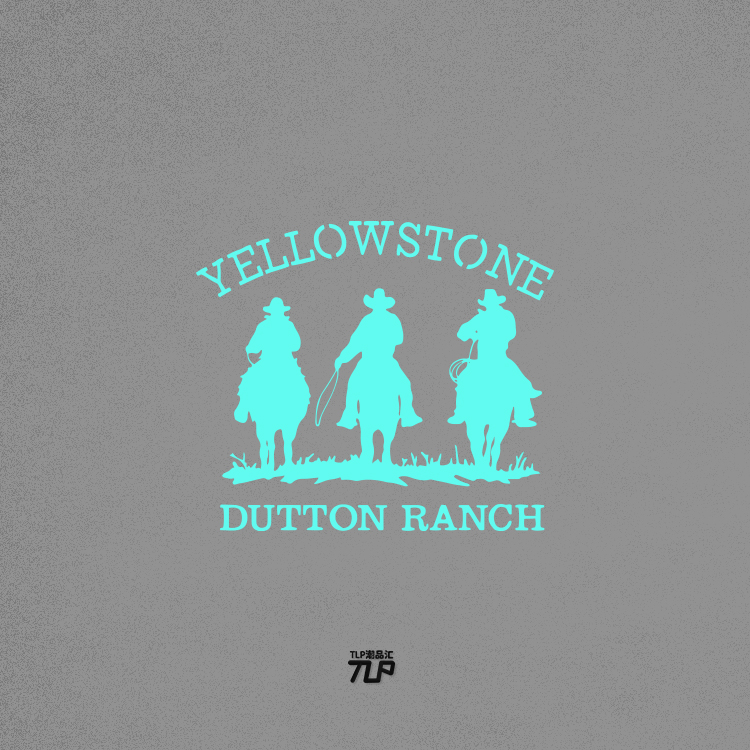 TLP镂空车贴 黄石Yellowstone达顿Dutton牛仔牧场 美剧迷车门贴纸 - 图1