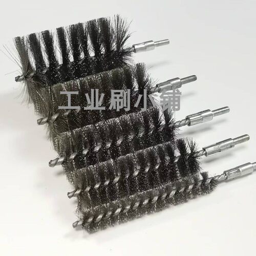 M6螺纹加密304不锈钢丝管道刷空调冷凝管刷除锈去毛刺内孔钢丝刷 - 图3