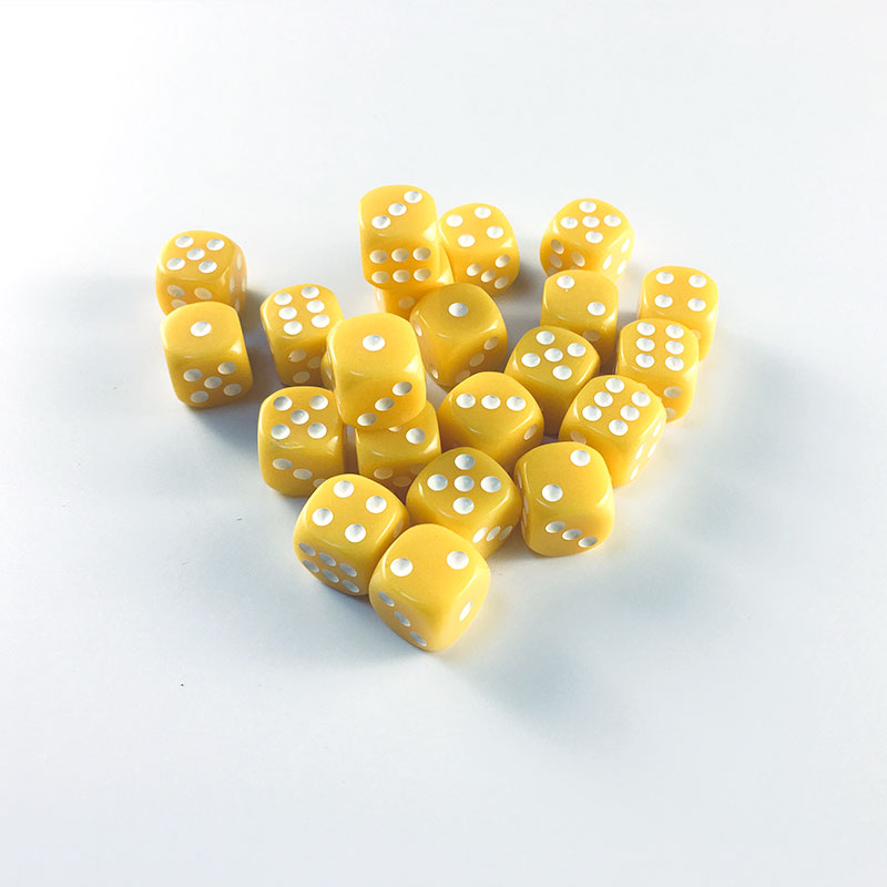 亚克力骰子实色骰子点数桌游配件diy桌游道具六面骰筛子游戏16mm-图1