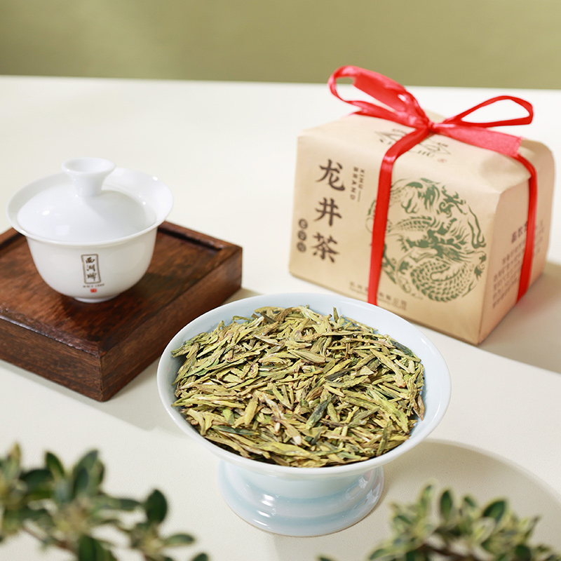 2024新茶上市西湖牌明前特级龙井茶茶叶250g散装纸包绿茶春茶茶厂 - 图0