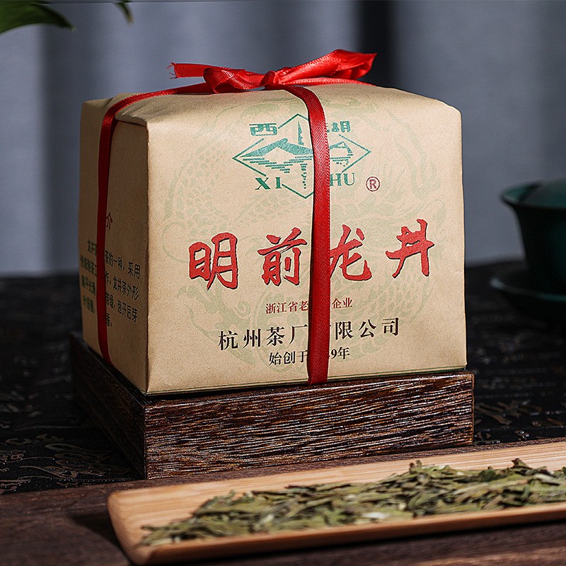 顺丰包邮-2024新茶西湖牌明前一级龙井茶叶250g纸包春茶绿茶散装