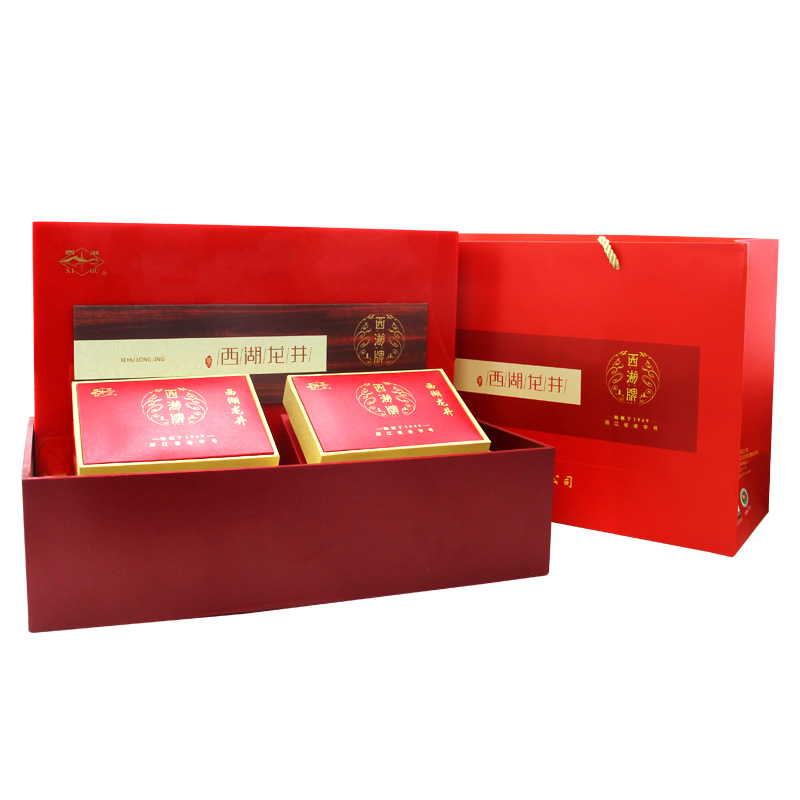 西湖茶叶旗舰店新茶西湖牌特级壹号西湖龙井茶叶200g礼盒杭州茶厂3