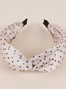 复古交叉宽边时尚缎面小波点头饰发卡发箍hair hoop hair band